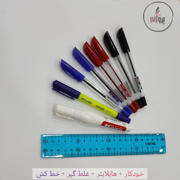 پکِ الماسی 28 قلمی لوازم التحریر پروانه