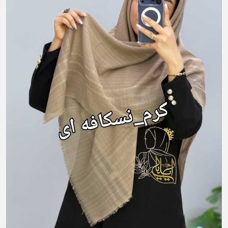 روسری لنین نخی تمام لمه دار قواره 140 سبک و کاربردی