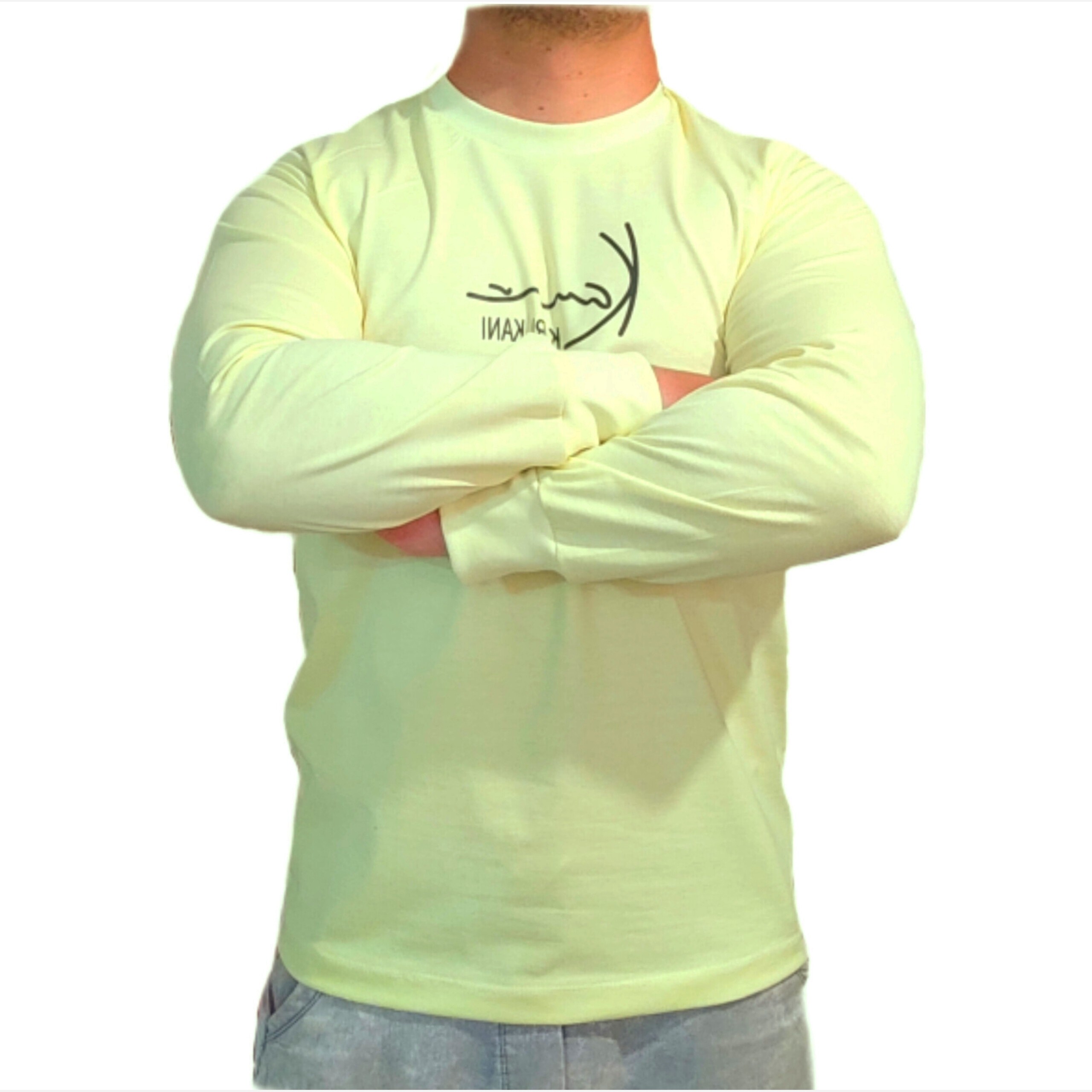 تیشرت آستین بلند مردانه، پسرانه بهاری تک رنگ در 8 سایز و 17 رنگ