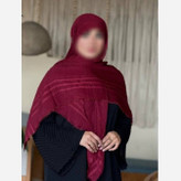روسری نخی لنین لمه دار قواره بلند (شامل هدیه)