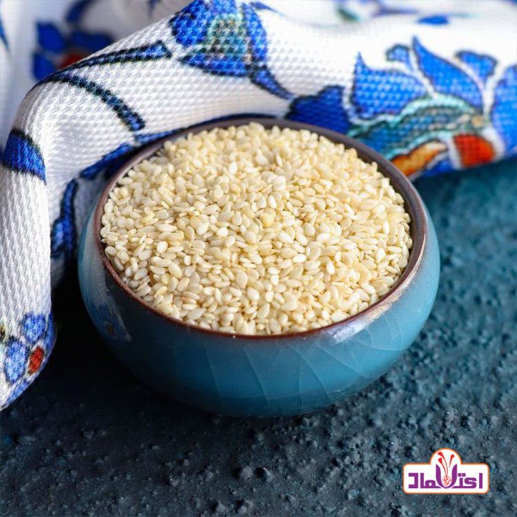 کنجد سفید اعلا 100 گرمی اعتماد کاملا تمیز (کنجدسفیدهندی)