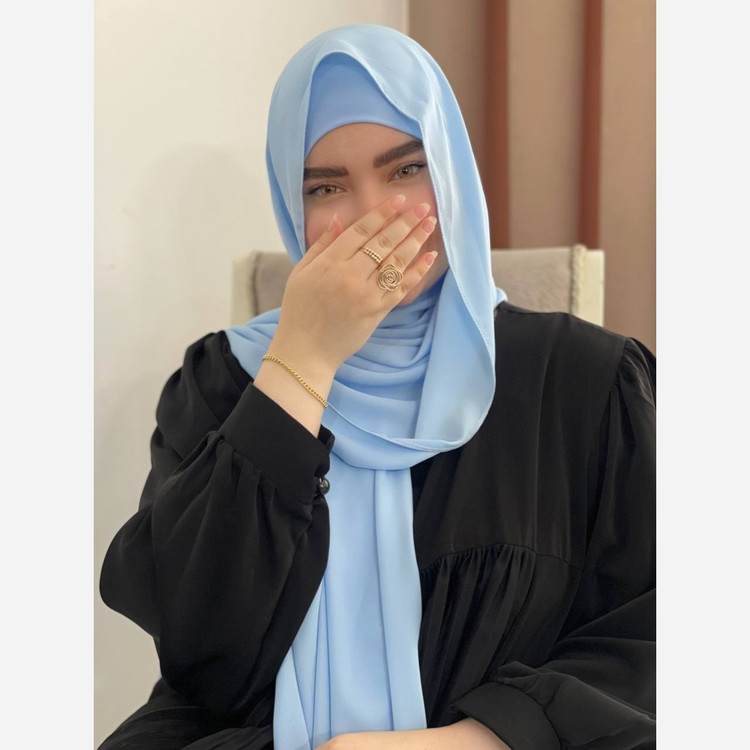 شال کلاهدار هدشال کلاهدار دوکاره کرپ حریر
