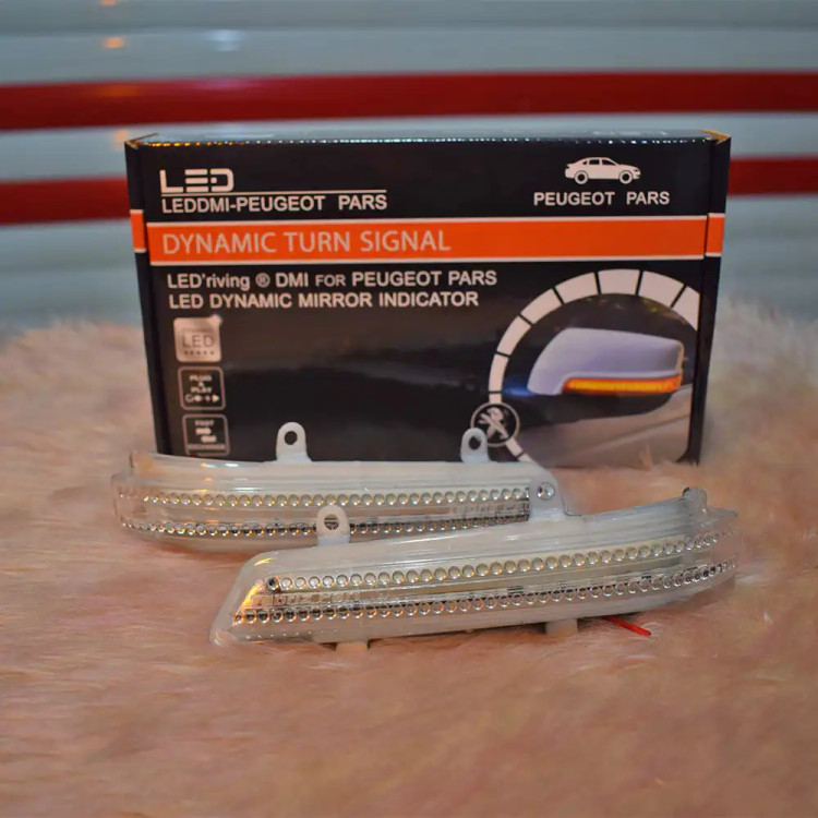 راهنمای آینه بغل داینامیک پژو پارس | LED رانینگ پرنور بسته 2 عددی
