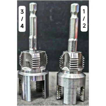 حدیده و قلاویز لوله سردریلی ست 2عددی سایز 1/2 و 3/4