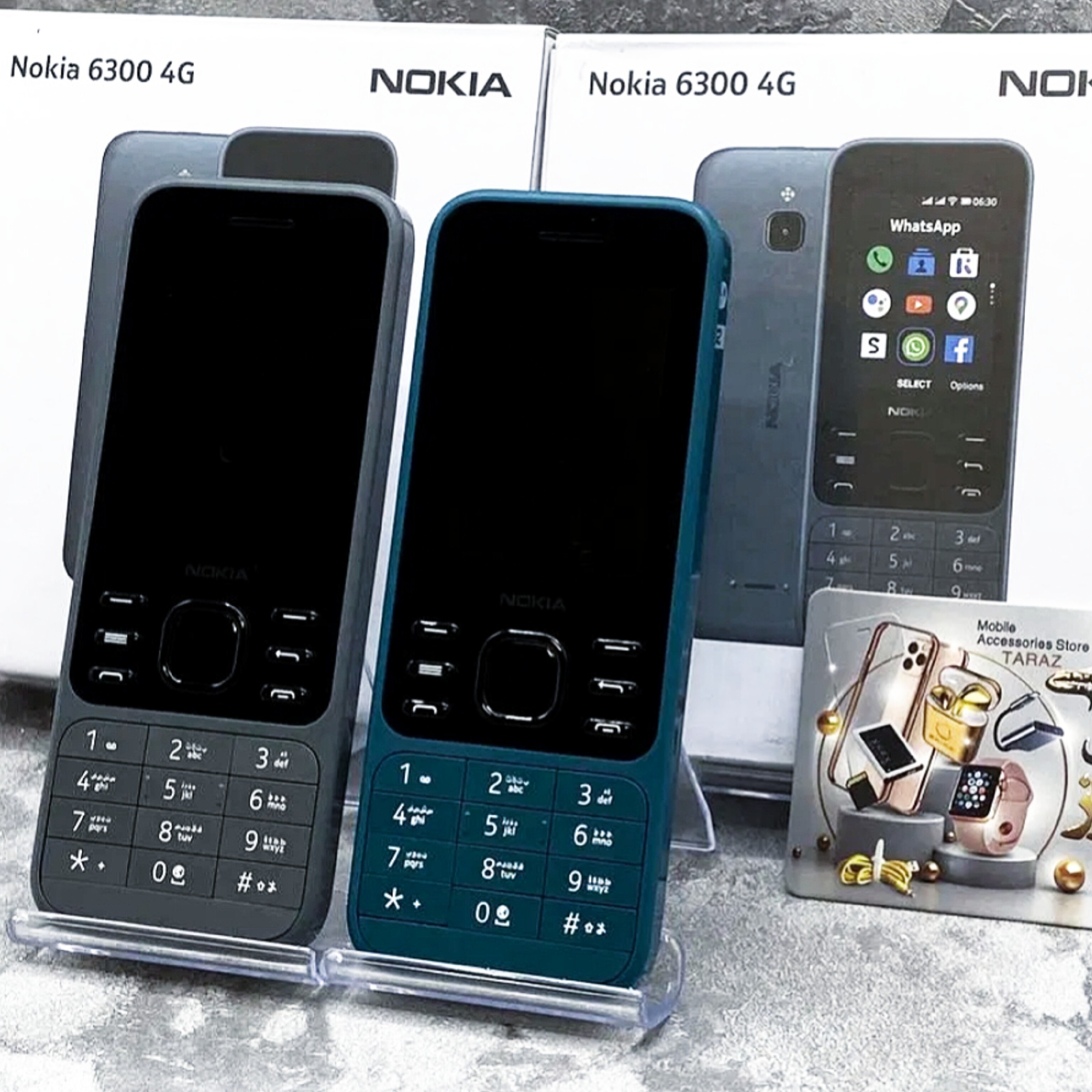 گوشی نوکیا 6300 Nokia ویتنام / با گارانتی 18 ماهه / مموری خور، دارای رابط کاربری جهت نصب اپلیکیشن / گوشی کلیدی ساده
