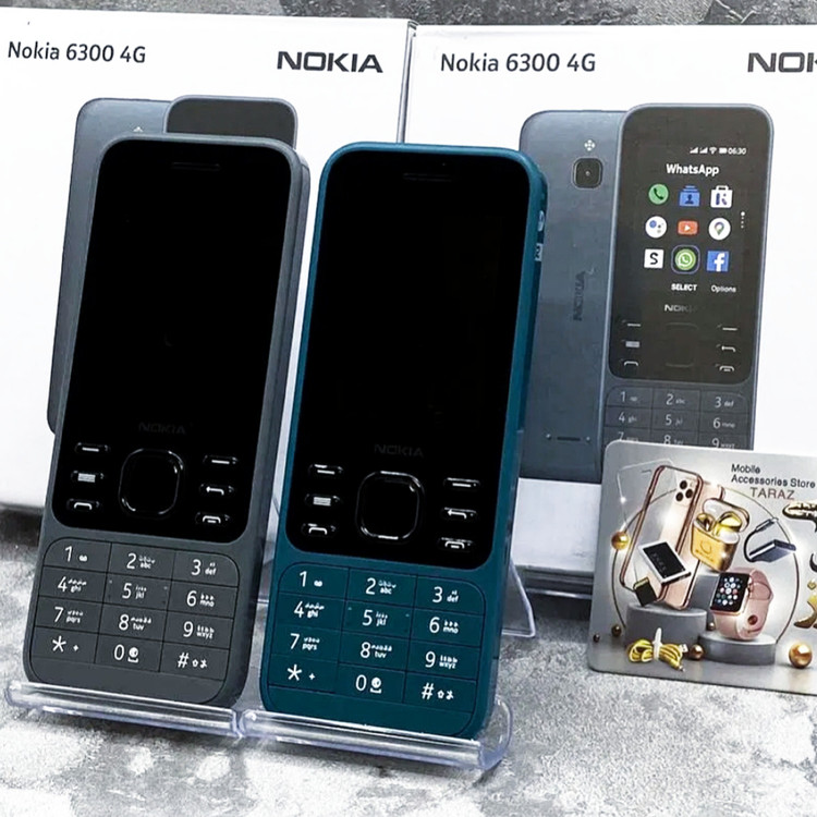 گوشی نوکیا 6300 Nokia ویتنام / با گارانتی 18 ماهه / مموری خور، دارای رابط کاربری جهت نصب اپلیکیشن / گوشی کلیدی ساده