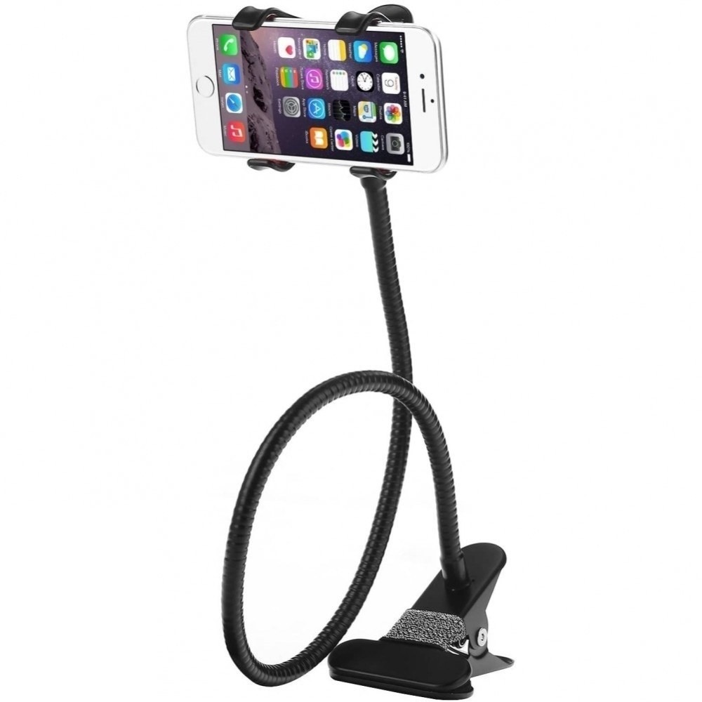هولدر موبایل گیره ای منعطف 360 درجه مناسب ماشین، تخت، میز کار، آشپزخانه، کلاس آنلاین، تماس تصویری و تماشای فیلم