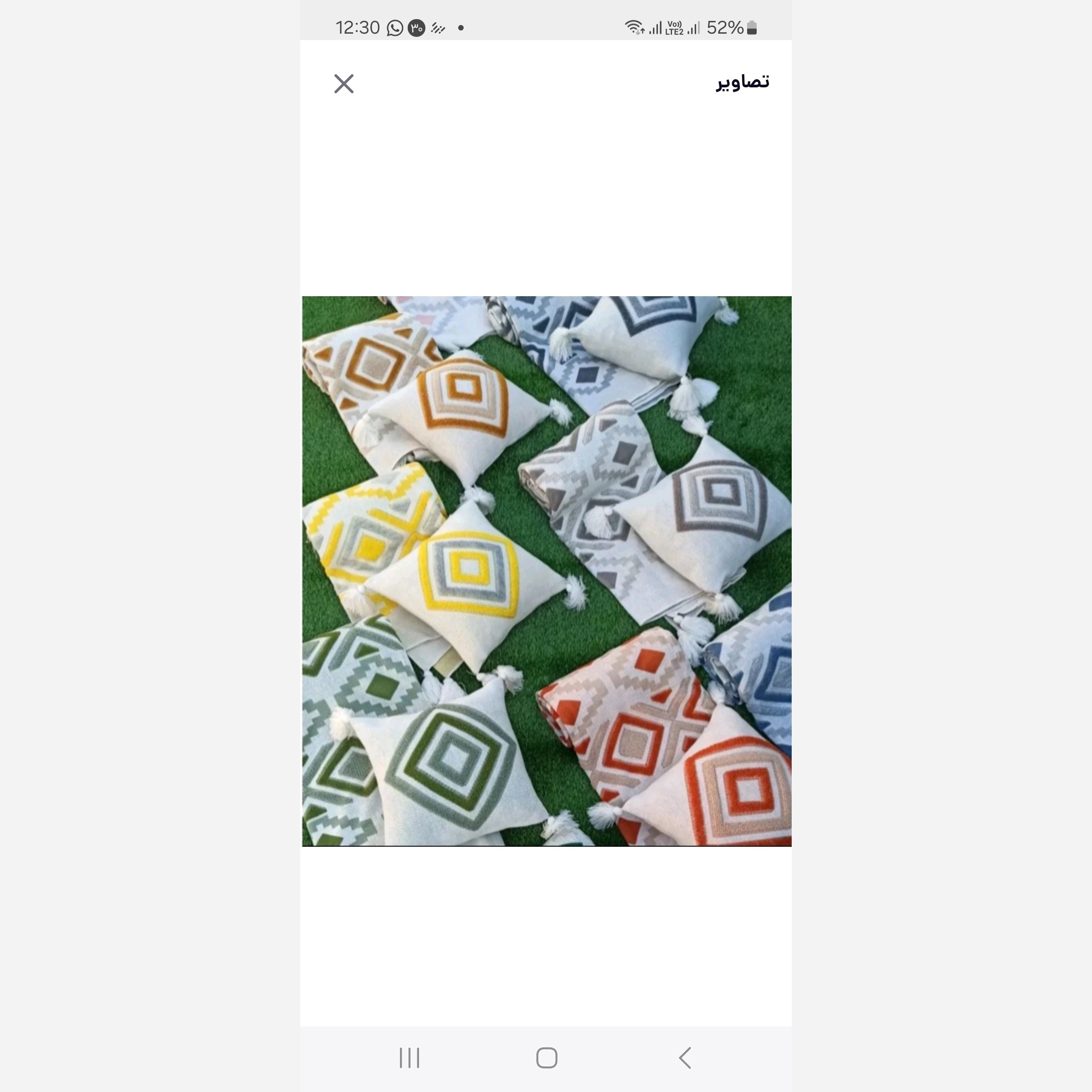کاور کوسن پانچدوزی نخ ترک درجه 1 (پس کرایه)