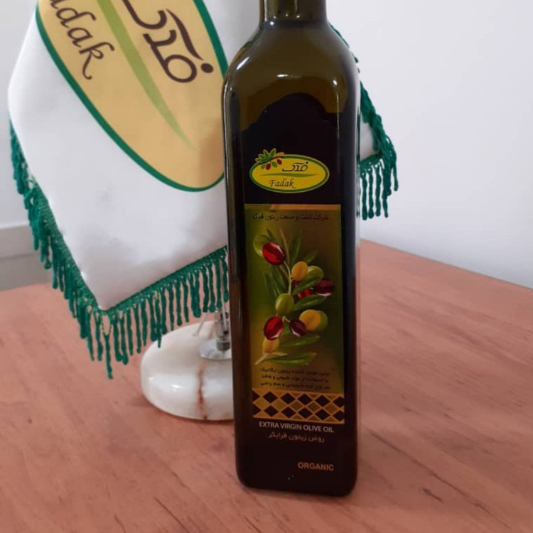 روغن زیتون فرابکر فدک نیم لیتری ارگانیک مزرعه سیداحمد بلندنظر