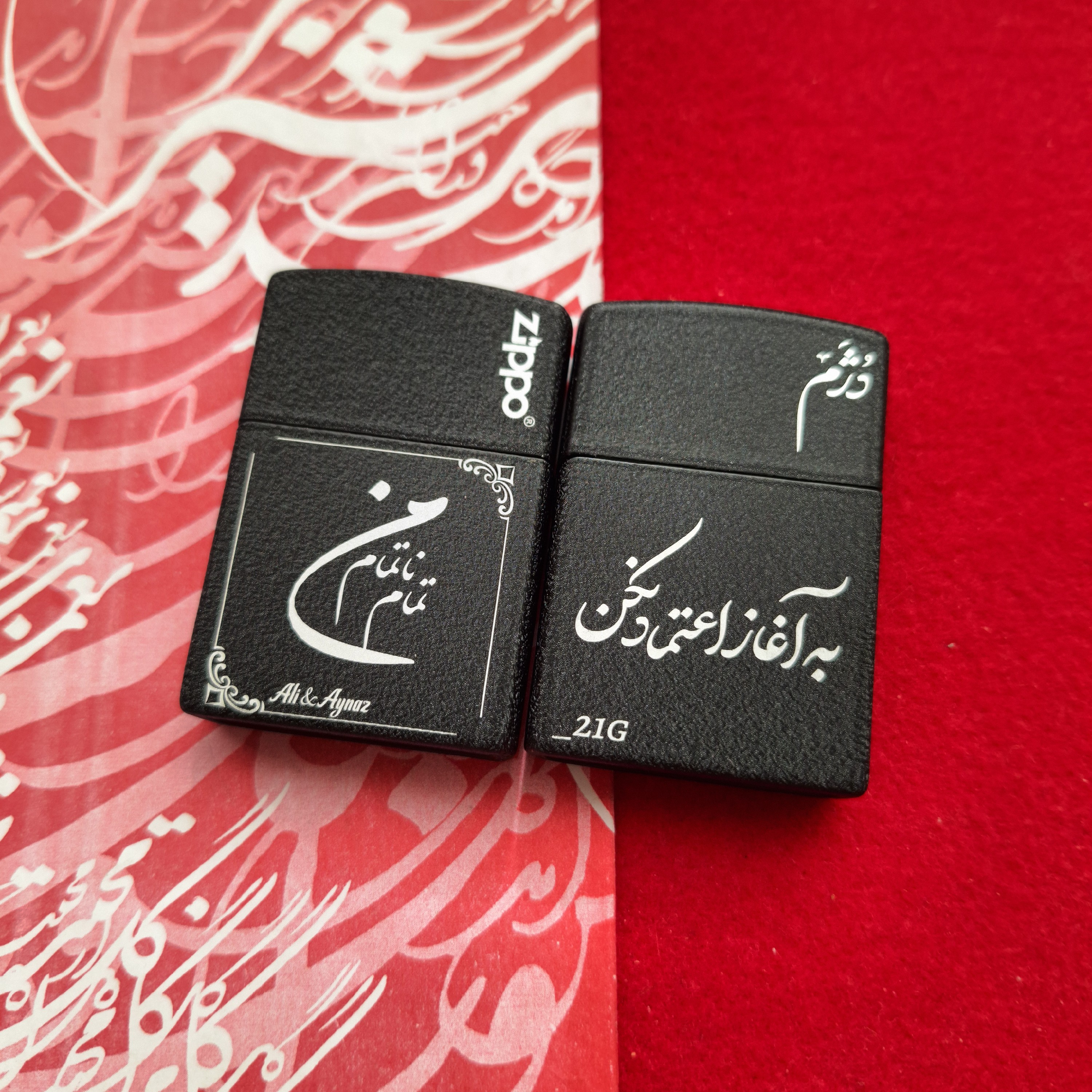 فندک عکس دلخواه (حک چهره) زیپو گازی با عکس خودت