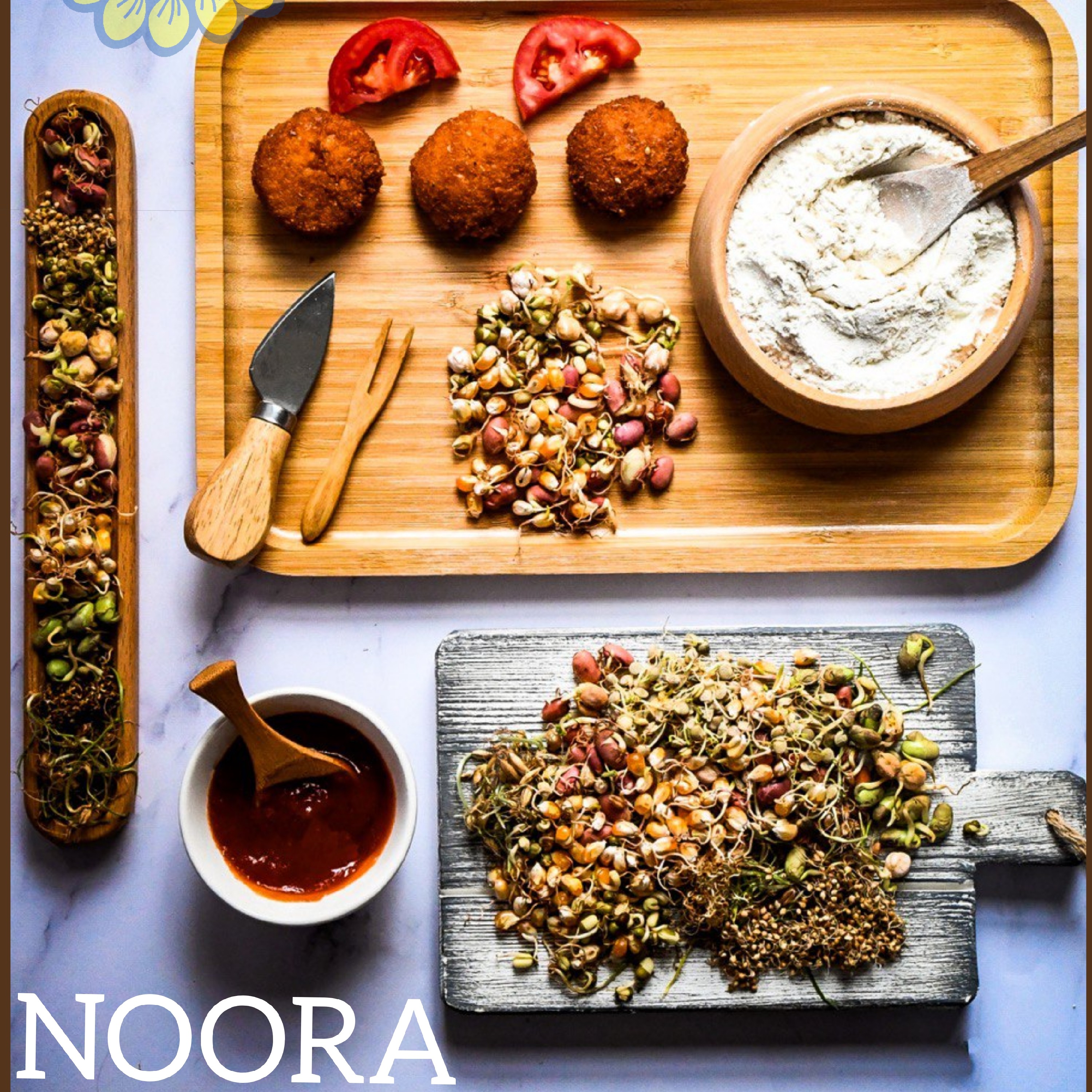 هفت جوانه (پروتئین ساز و سرشار از آنتی اکسیدان-منیزیم- آهن-کلسیم و ویتامینها )