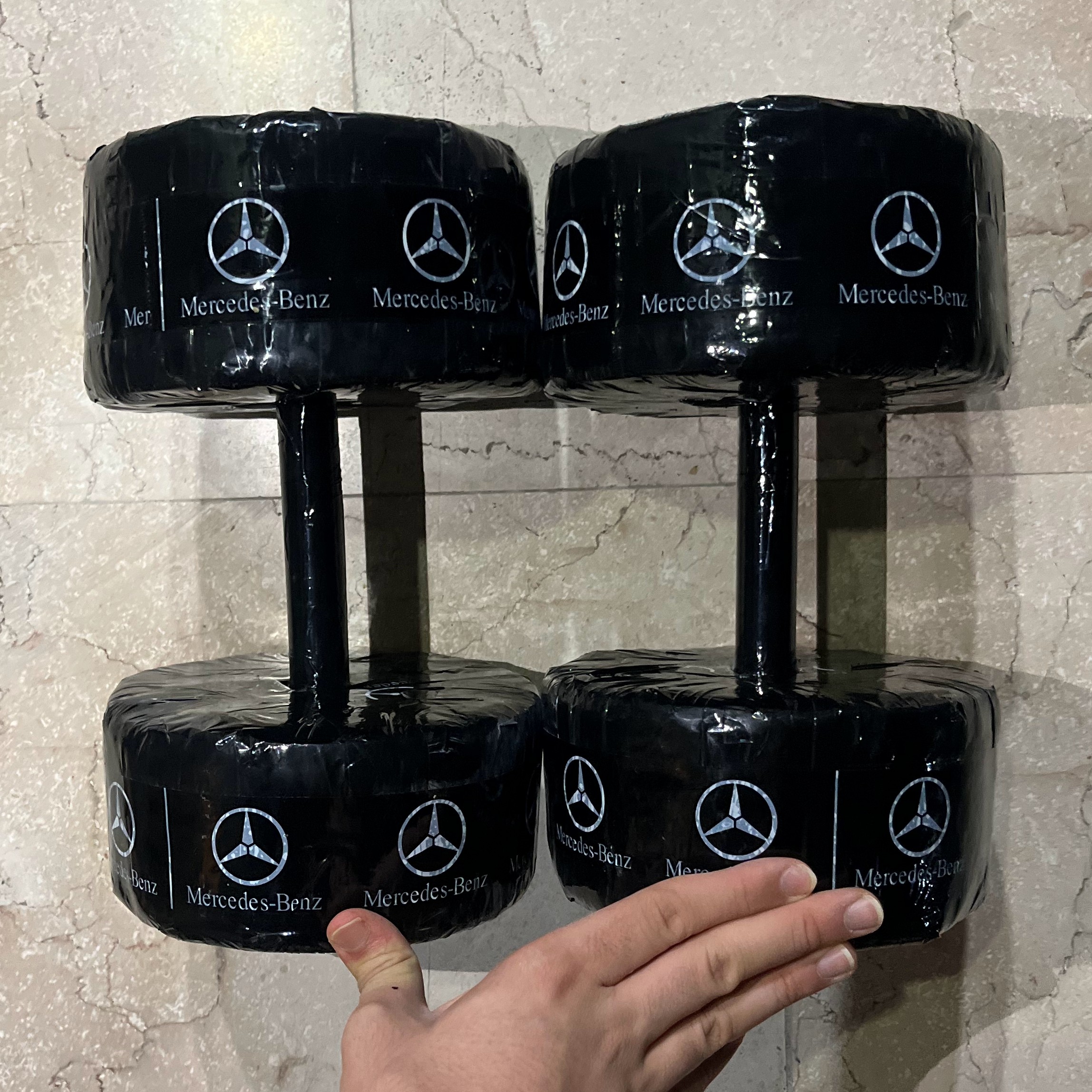 دمبل 10کیلو بسته 2عددی جمعا 20کیلو (پس کرایه)