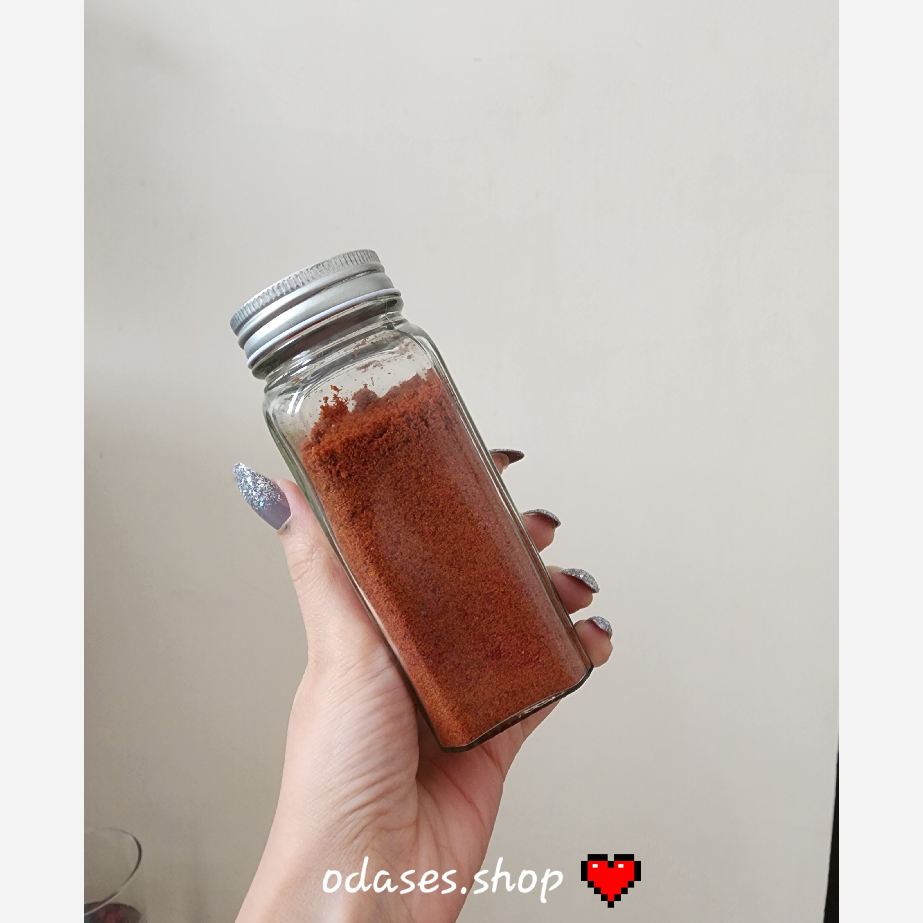 شیشه ادویه مک کارتی 12 سانتی با لیبل هدیه.اوداسس شاپ