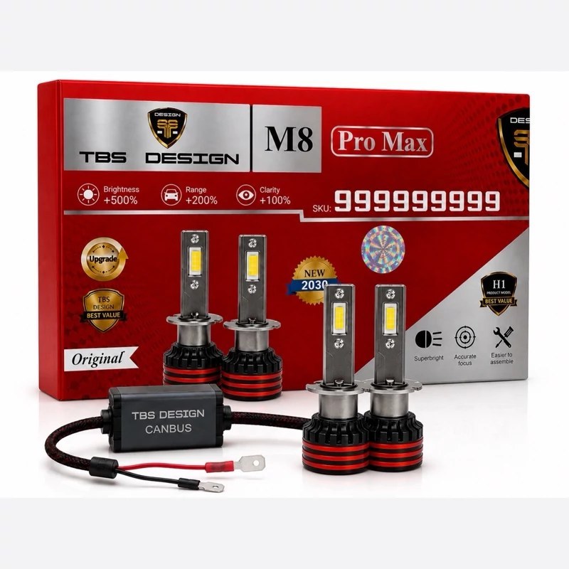 هدلایت توبیز اصلی پایه H1 مدل M8 PROMAX با گارانتی
