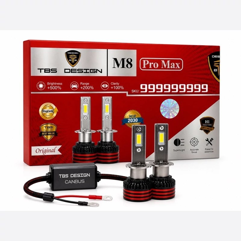 هدلایت توبیز اصلی پایه H1 مدل M8 PROMAX با گارانتی