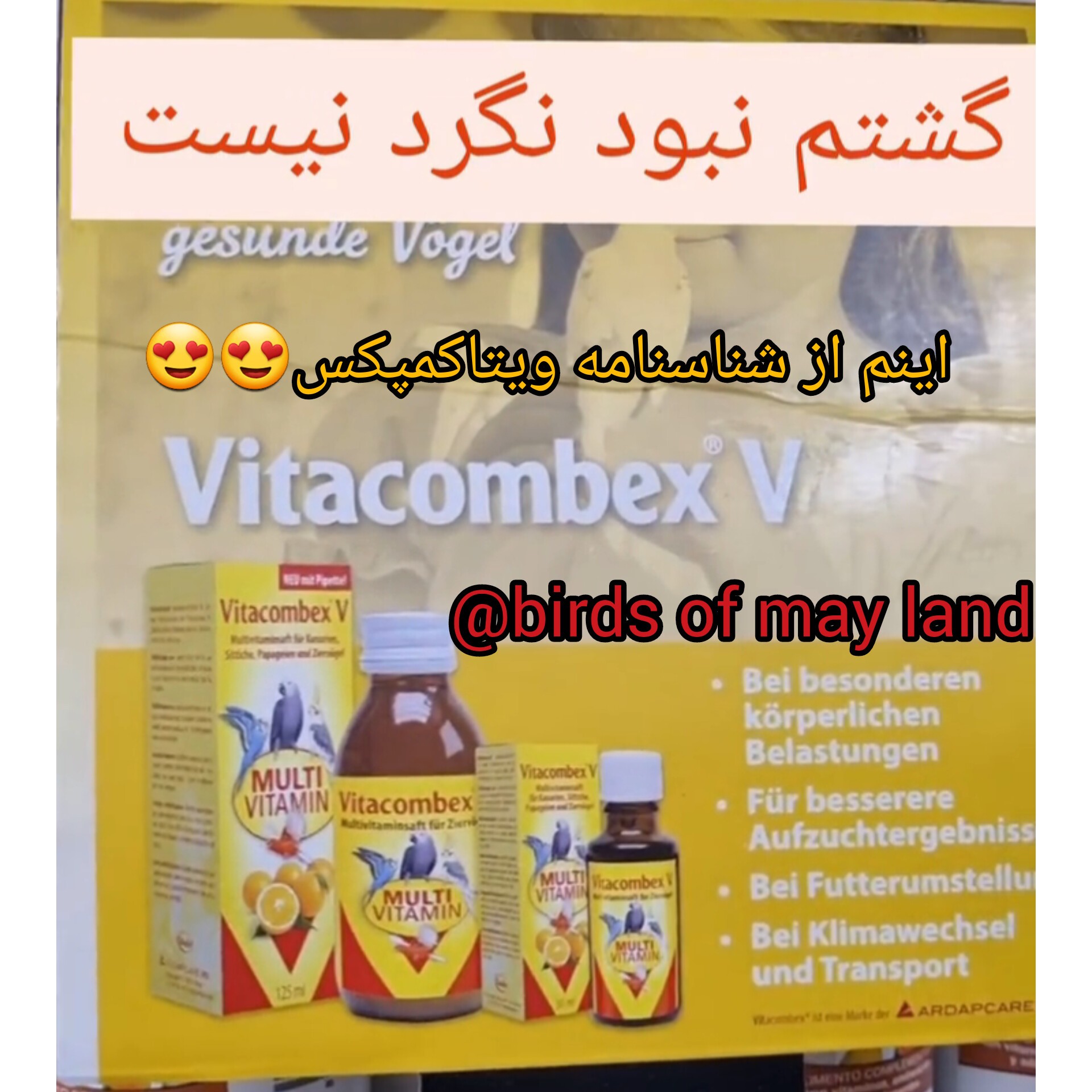 مولتی ویتامین پرندگان کویکو آلمان 30میل ویتاکمپکس پرفروشترین محصول جهان و برترین محصول در جهان