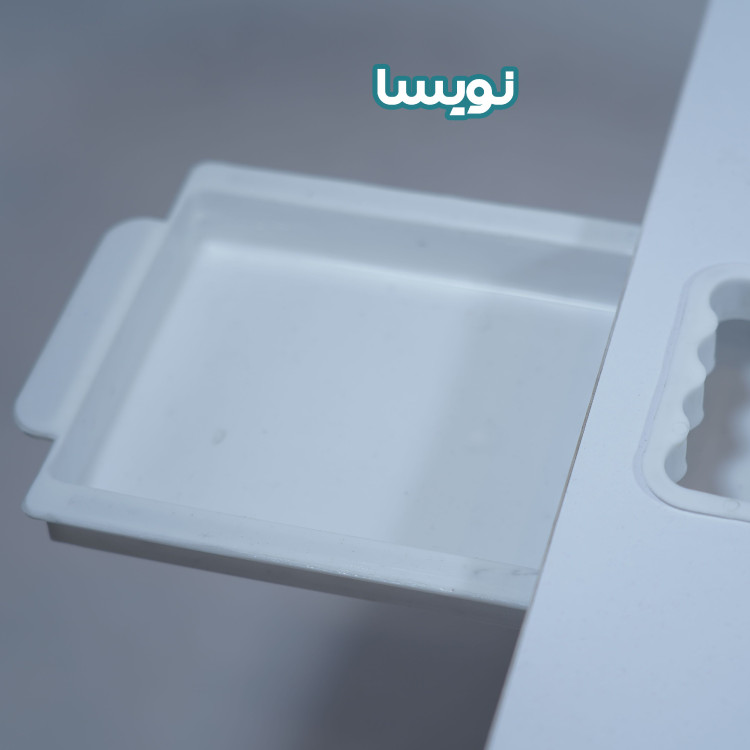 میز تحریر تاشو MDF (70در50)سفید وایت بردی ارتفاع32 cm