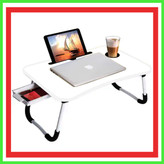 میز تحریر تاشو MDF (70در50)سفید وایت بردی ارتفاع32 cm