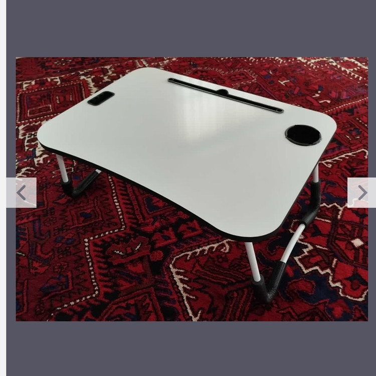 میز تحریر تاشو MDF (70در50)سفید وایت بردی ارتفاع32 cm