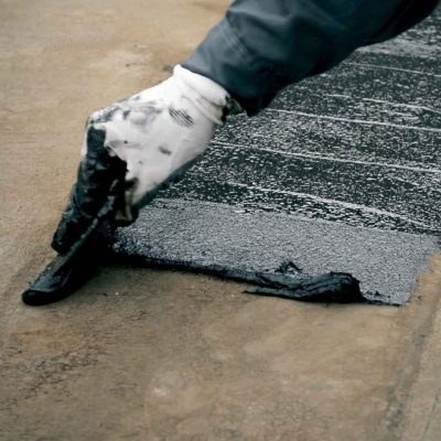 ایزوگام مایع عایق قیر پلیمری نانو الیافدار اورجینال 1.5 لیتری بهمراه کاردک چوبی
