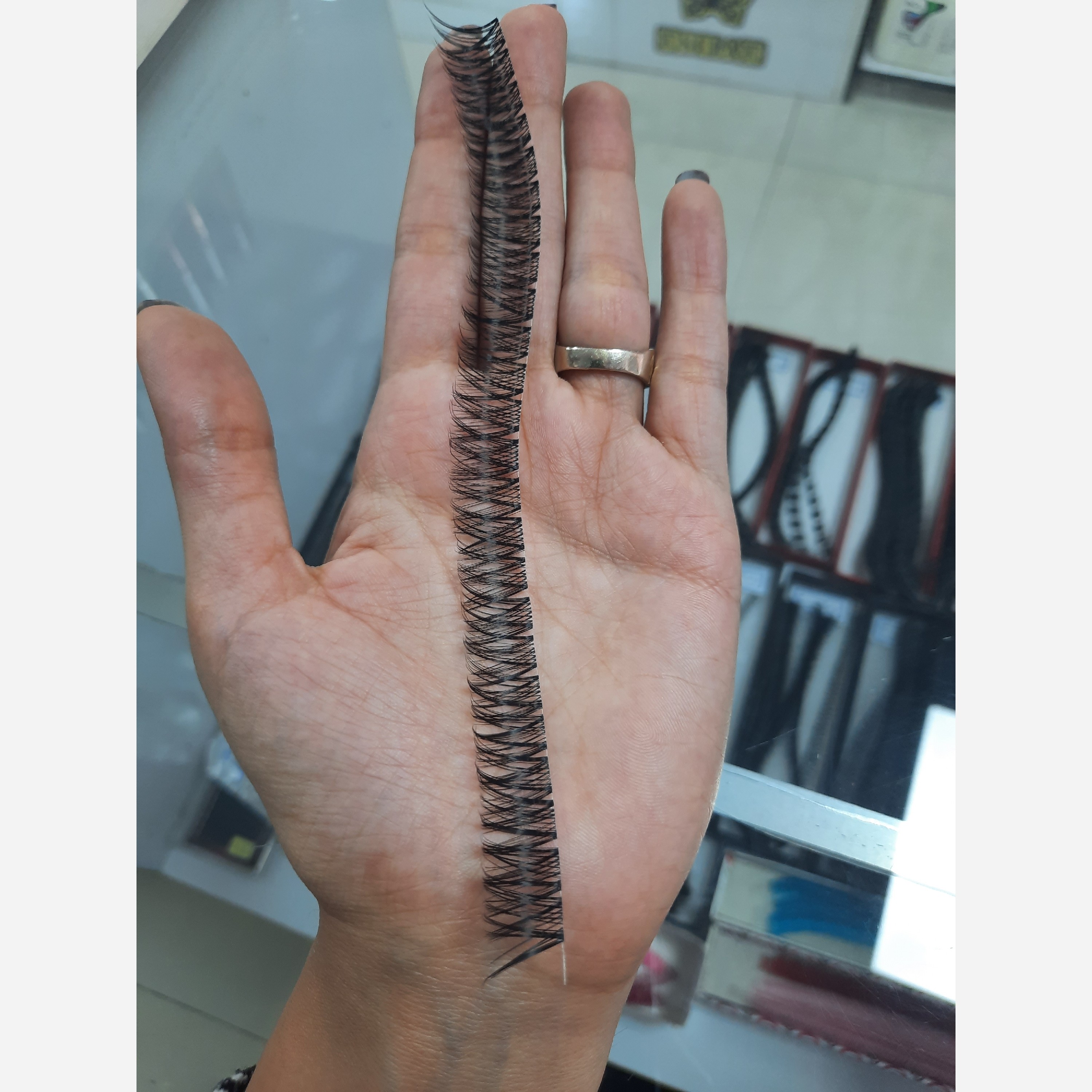 مژه فیشر ابریشمی ، مژه ریسه ای مشکی،قهوه ای