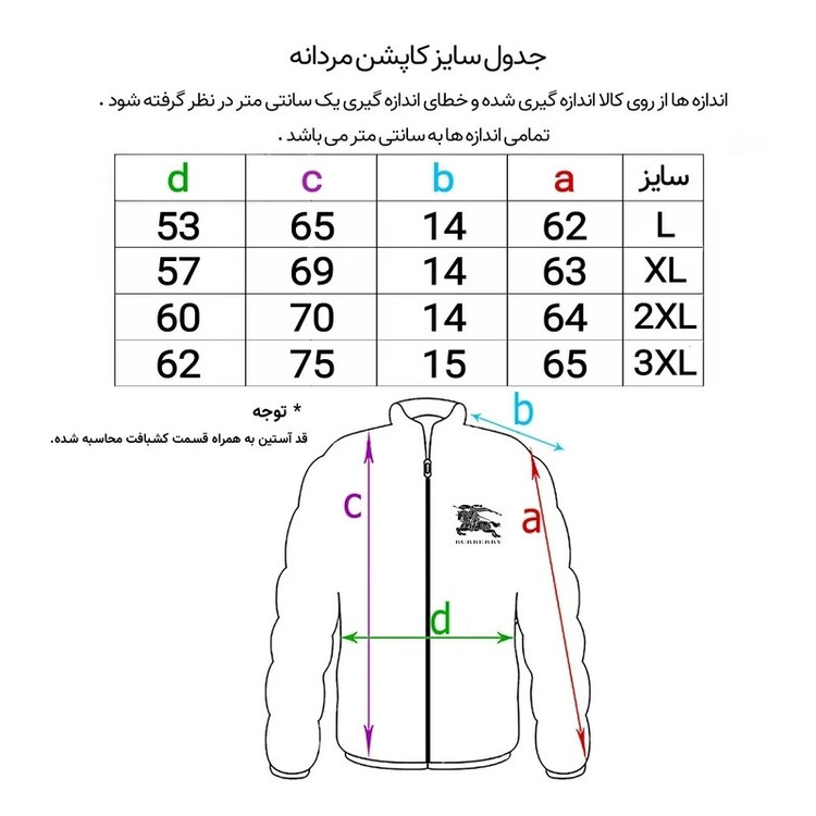 کاپشن بهاره پاییزه مردانه مدل دورو (سانتانا/TC) کد5