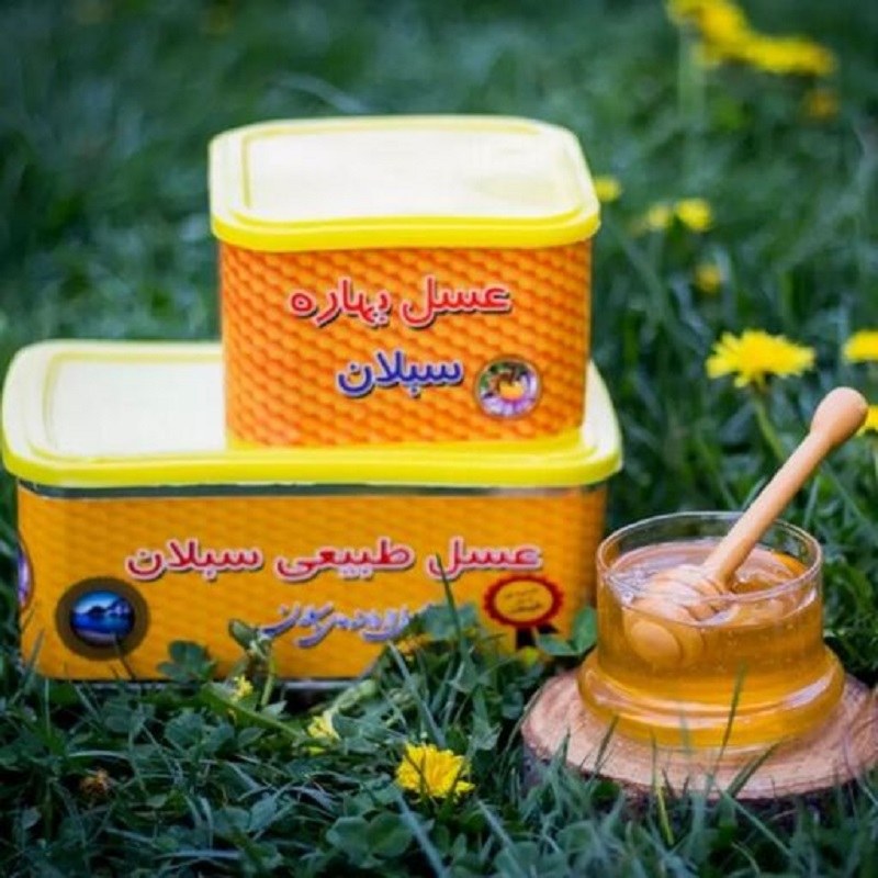عسل باموم چهل گیاه (برداشت جدید و موم طبیعی)
