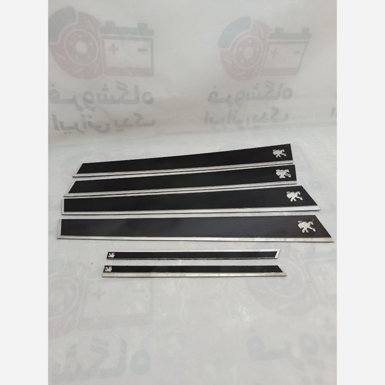 قاب ستون فلکسی اسپرت پژو405و پارس/زه بغل درب پژو405وپارس 6 عددی(کد873)/زه بغل درب ماشین/نوار محافظ درب خودرو/قاب ستون