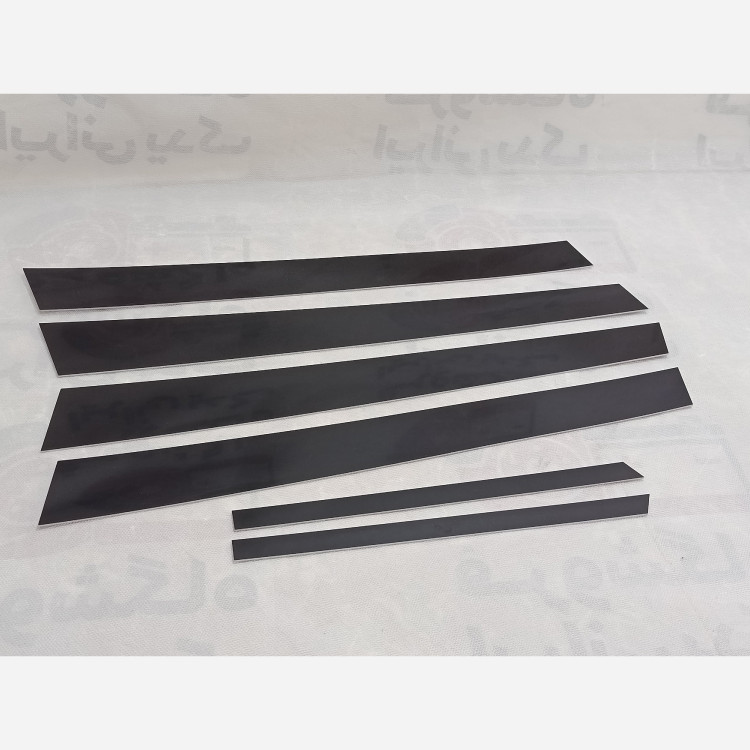 قاب ستون فلکسی اسپرت پژو405و پارس/زه بغل درب پژو405وپارس 6 عددی(کد873)/زه بغل درب ماشین/نوار محافظ درب خودرو/قاب ستون