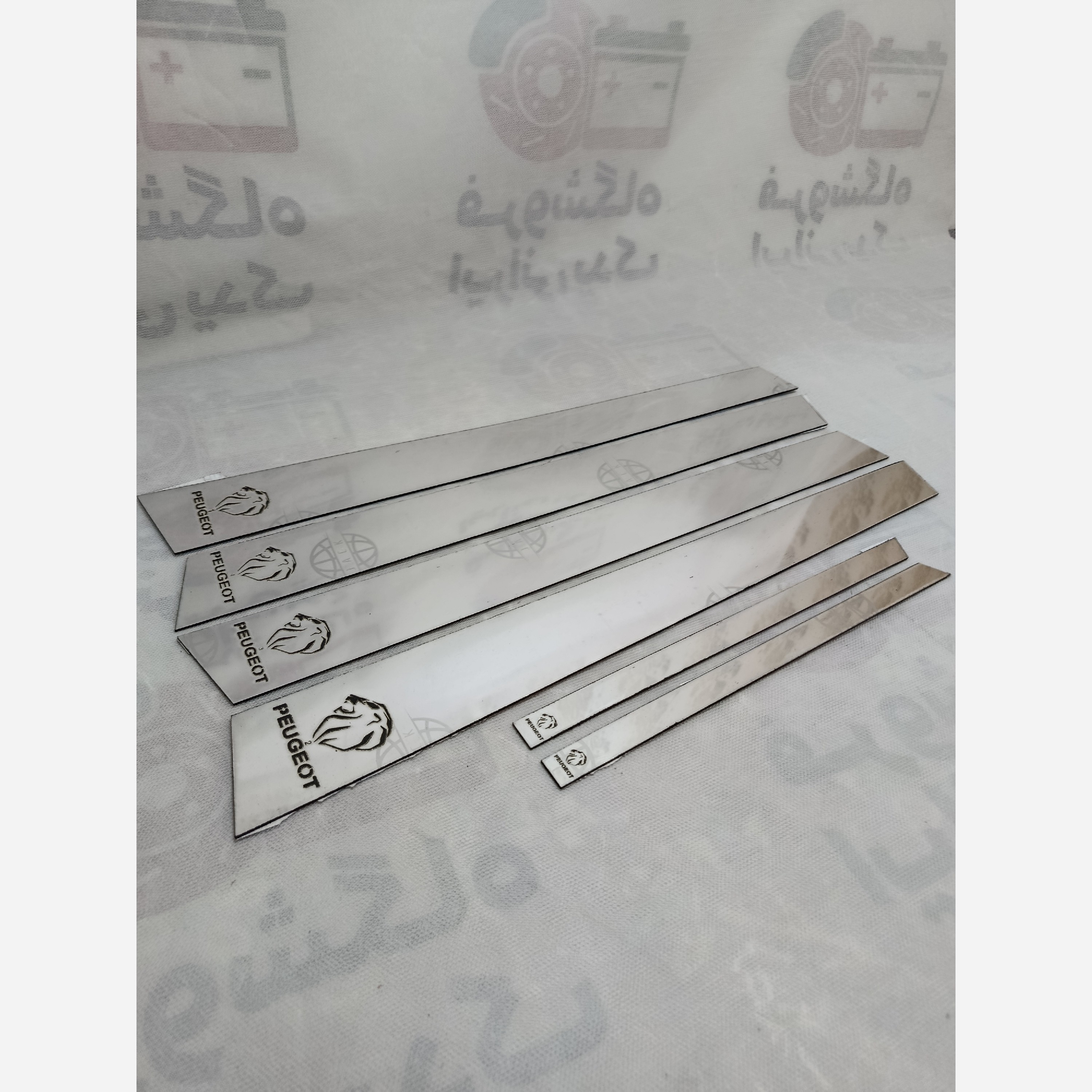قاب ستون فلکسی اسپرت پژو405و پارس/زه بغل درب پژو405وپارس 6 عددی(کد873)/زه بغل درب ماشین/نوار محافظ درب خودرو/قاب ستون