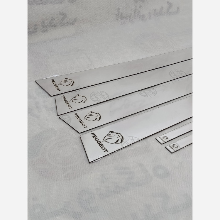 قاب ستون فلکسی اسپرت پژو405و پارس/زه بغل درب پژو405وپارس 6 عددی(کد873)/زه بغل درب ماشین/نوار محافظ درب خودرو/قاب ستون