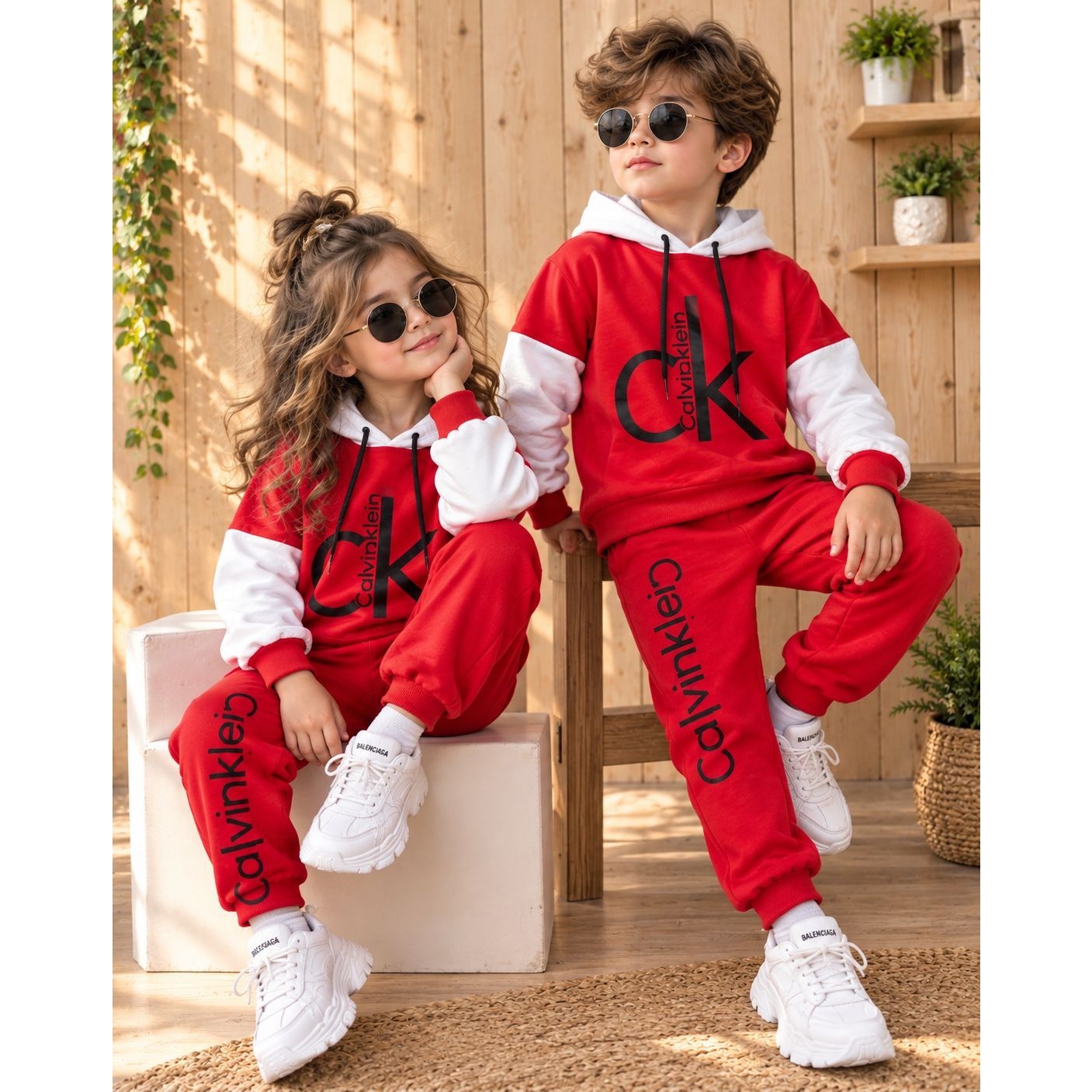 ست هودی و شلوار دخترانه و پسرانه C.K