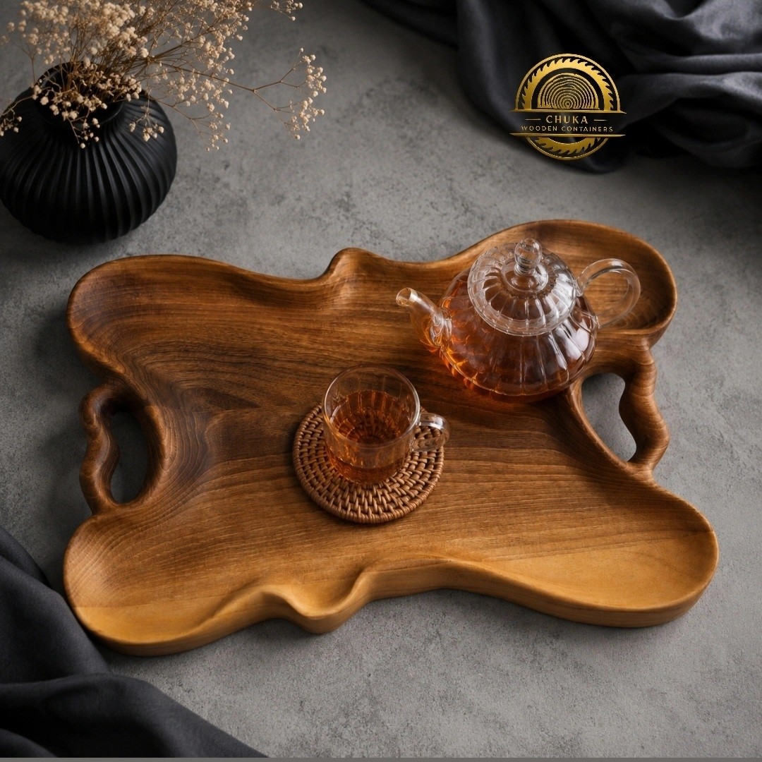سینی چوبی مدل دفرم