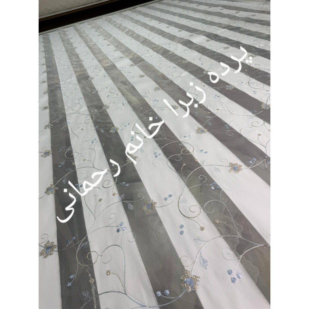 پرده زبرا گلدوزی تخفیف خورده نمونه 10در 10سانت
