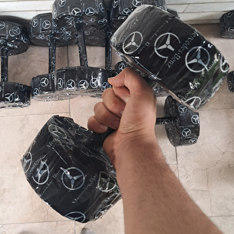 دمبل 5کیلو بسته 2عددی جمعا 10کیلو (پس کرایه)