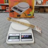 ترازو آشپزخانه اصلی چین برند سومیت با باطری، دیجیتال 10 کیلویی sf 400 دقت 1 گرم، سفید درجه 1 ، ممتاز 5 ستاره
