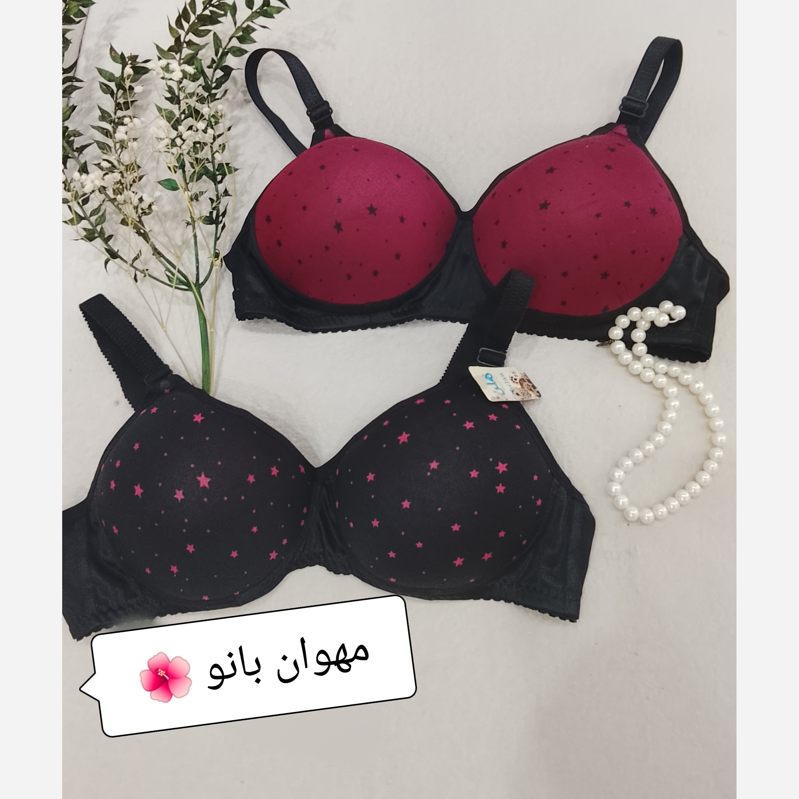 سوتین اسفنجی (بدون فنر)رنگی قلبی کش اسپرت کلوین سایز 60تا90 کیفیت عالی غرفه مهوان بانو