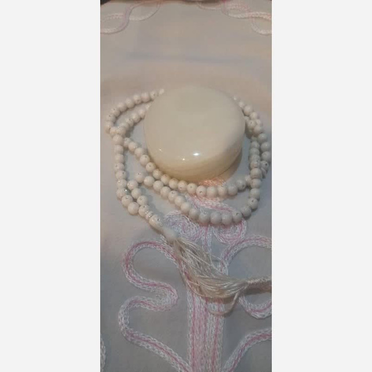 مهر نماز سنگی مرمر (دو طرف ساب)