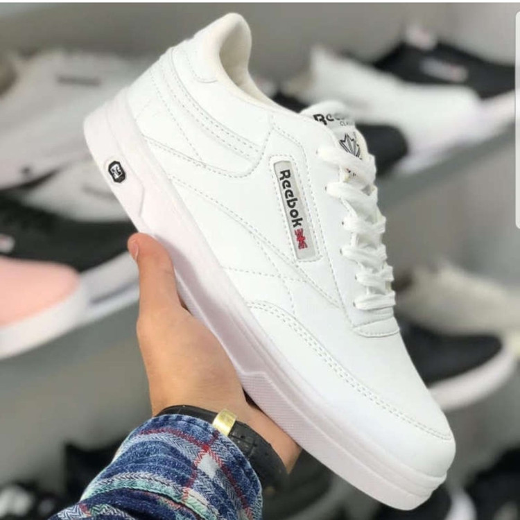 کتونی ونس ریبوک انگلیسی سفید مشکی کژوال اسپرت Reebok زنانه و مردانه و بزرگپا