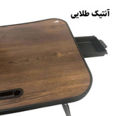 میز تحریر تاشو زمینی 45 در 68 همراه کشو و جالیوانی