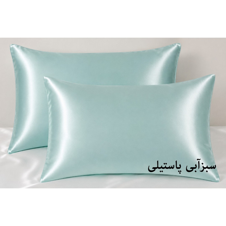 روبالشی ساتن روبالشتی ساتن کاور بالش مدل پاکتی حدود 50در70 کاهش چین و چروک پوست ضدموخوره و نرمی مو کاهش شکستگی و وز مو