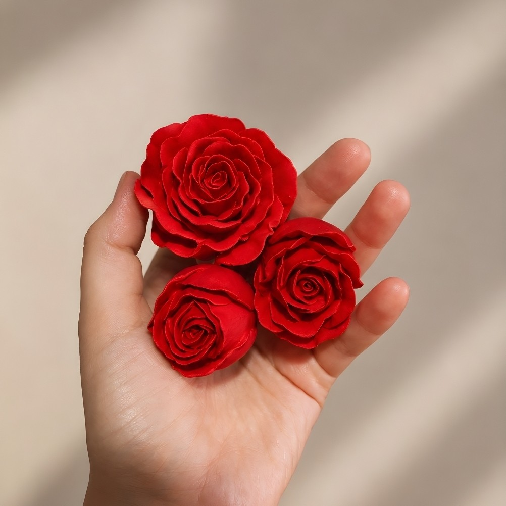 قالب سیلیکونی گل رز 3 سایز