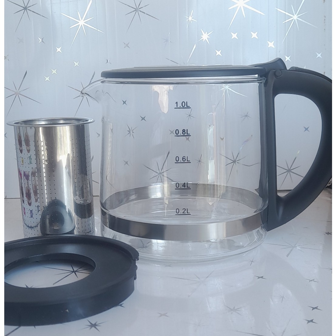 قوری شیشه ای چای ساز