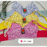 سوتین کش باریک گلدار رنگی داخل لایه بافت حراجی قیمت استثنایی سایز 70تا85 مهوان بانو