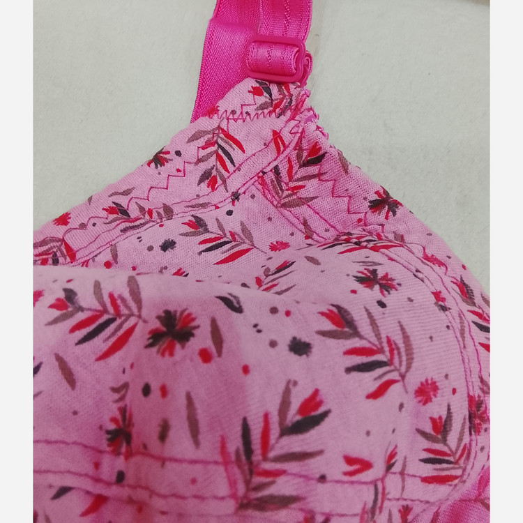 سوتین کش باریک گلدار رنگی داخل لایه بافت حراجی قیمت استثنایی سایز 70تا85 مهوان بانو