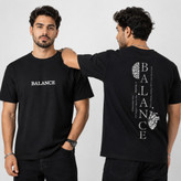 تیشرت مردانه سوپر نخ پنبه مدل balance بالانس تولیدی205
