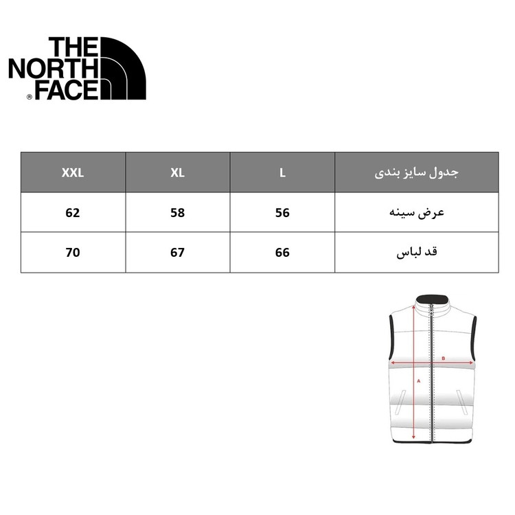 پافر مردانه نورث فیس مشکی کلاه دار