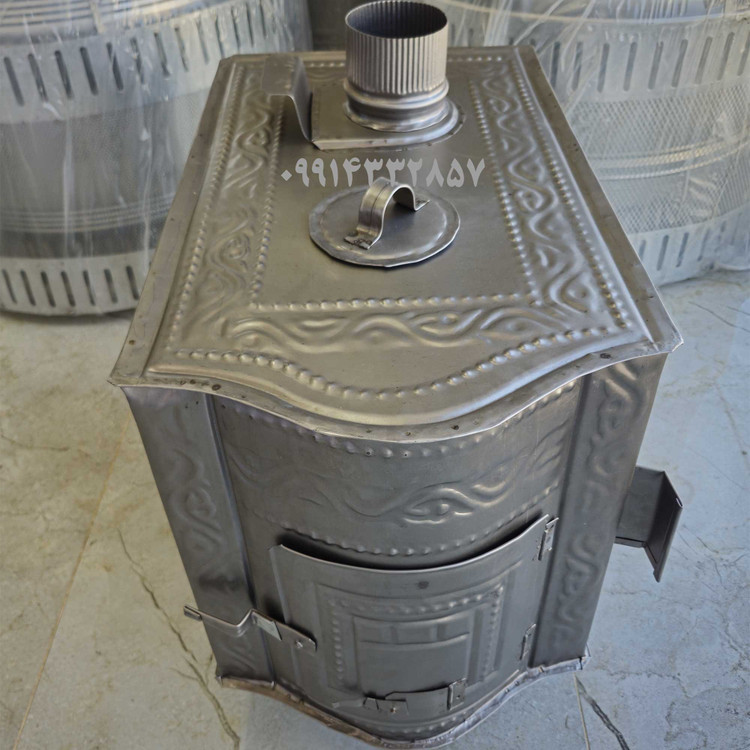 بخاری هیزمی طرح دار سه کاره(1 سال ضمانت)