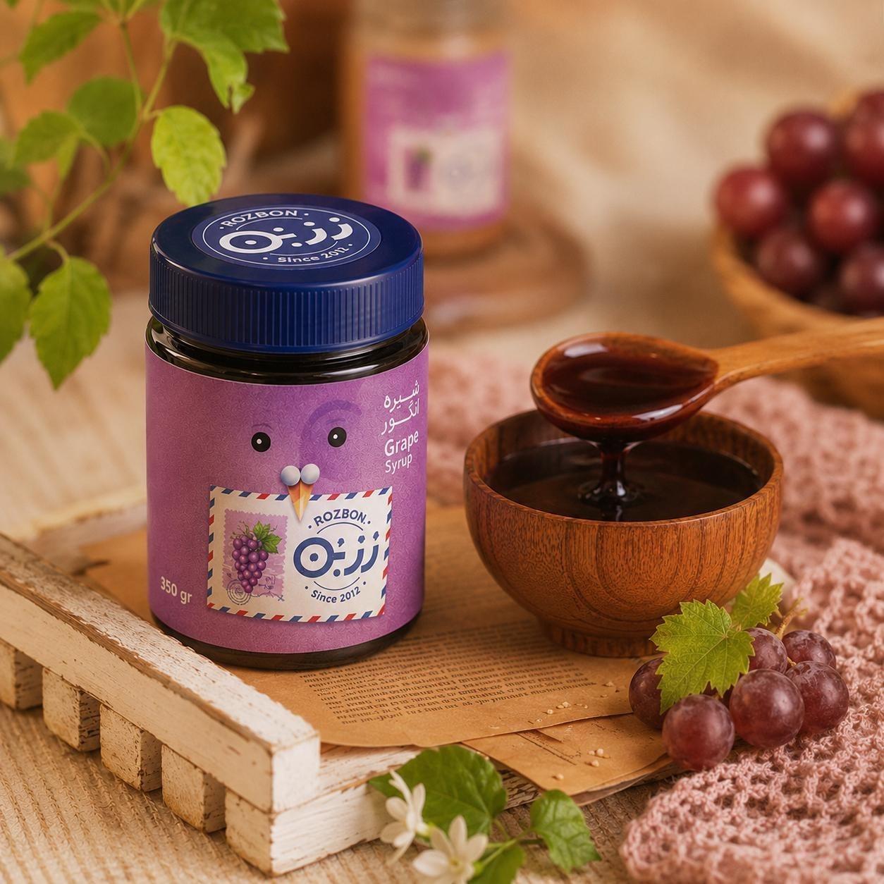شیره انگور 450 گرمی رُزبُن