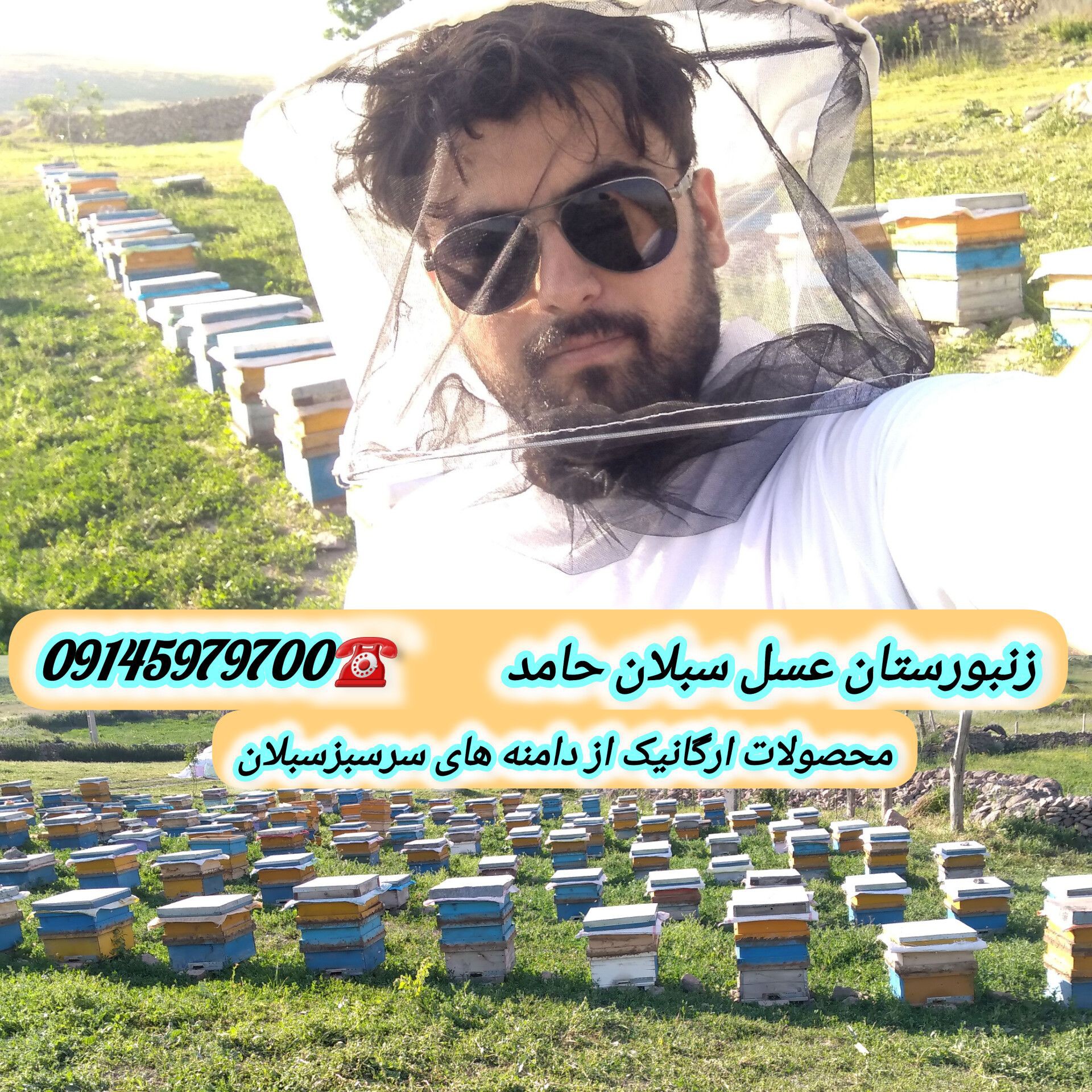 عسل طبیعی ییلاق سبلان 1کیلویی(مستقیم از زنبوردار)ارسال رایگان